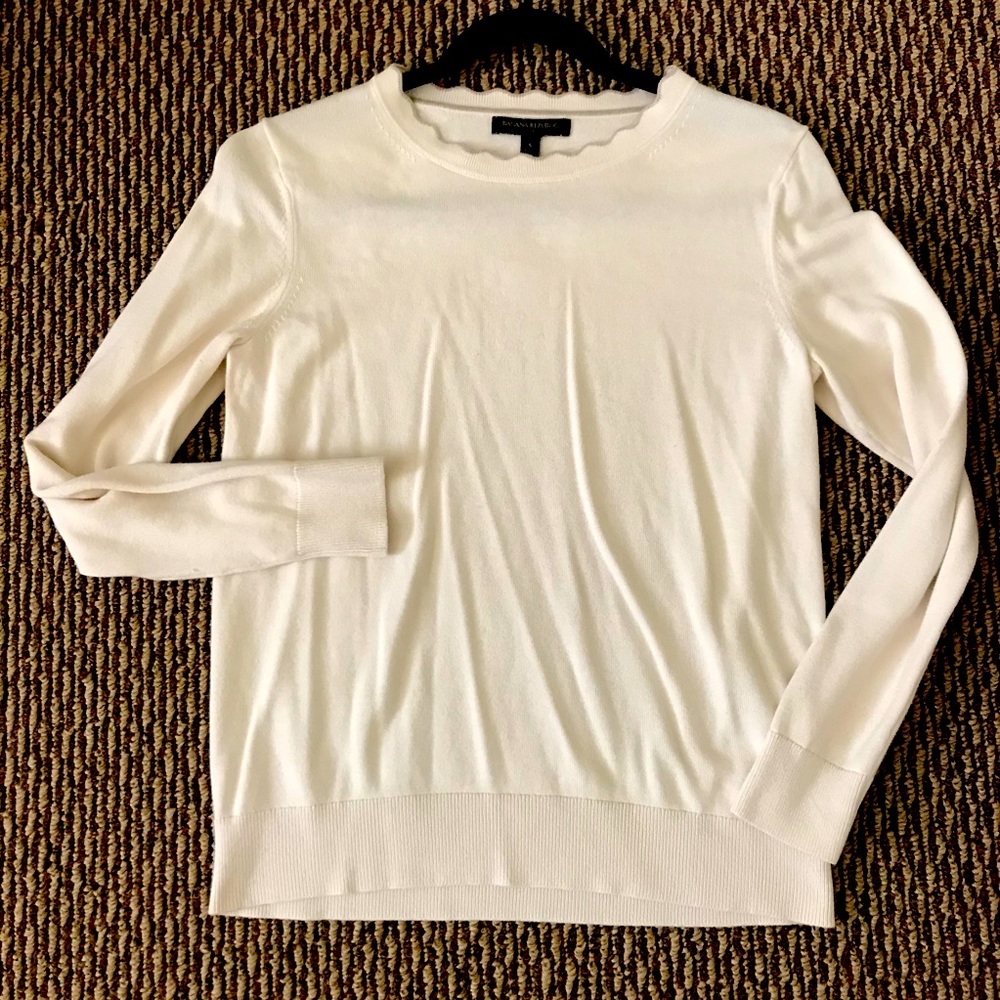 Banana republic cream colored long sleeve